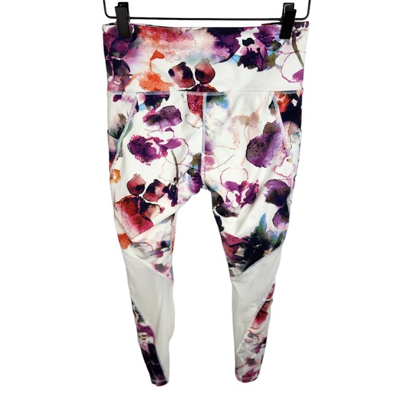 Athleta Mudra 7/8 Tight Floral Pink Multi Women's Size Small - Picture 5 of 9